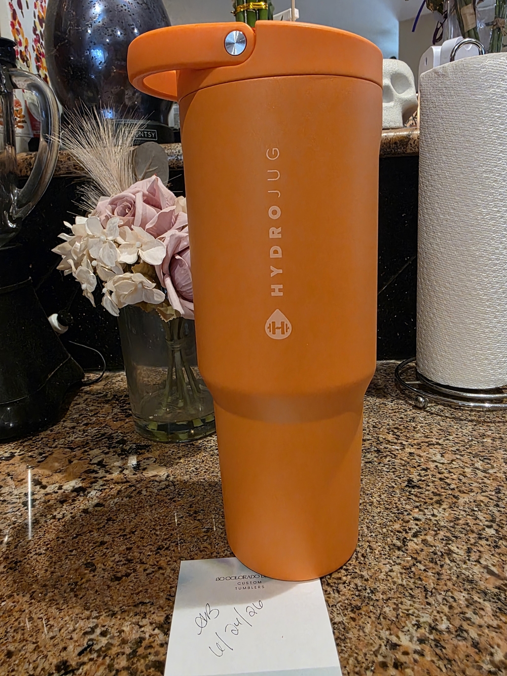 Hydrojug Tall Orange Insulated Water Jug